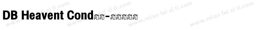 DB Heavent Cond下载字体转换